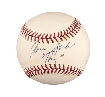 James Gandolfini Single-Signed Official Major League Baseball Inscribed "Tony"